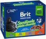 BRIT Premium Cat kapsa Sterilised Plate 12 x 100 g