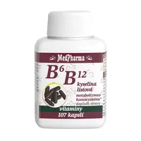 MEDPHARMA B6 B12 + kyselina listová 107 kapslí