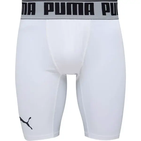 Puma BBALL COMPRESSION SHORT Pánske kompresné šortky, biela, veľkosť