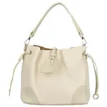 Módní dámská koženková kabelka na rameno Linna, krémová