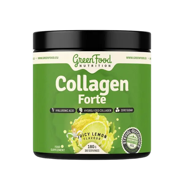 GREENFOOD NUTRITION Collagen Forte šťavnatý citrón 180 g