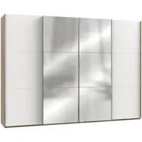 MID.YOU SKŘÍŇ S POSOUVACÍMI DVEŘMI, bílá, barvy dubu, 300/216/65 cm