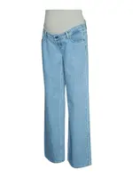 MAMALICIOUS Džínsy 'MLSydney'  modrá denim / sivá melírovaná