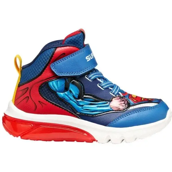 Geox J CIBERDRON Chlapecká volnočasová obuv, modrá, velikost