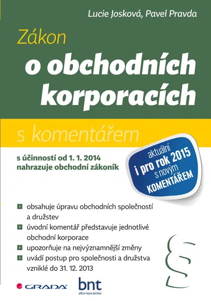 E-kniha: Zákon o obchodních korporacích od Josková Lucie
