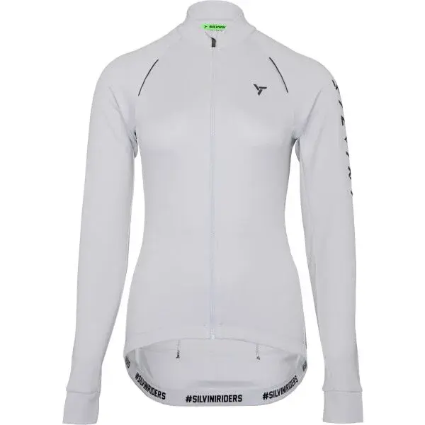 SILVINI LEVERONO W Dámsky zateplený cyklistický dres, biela, veľkosť