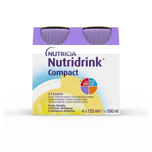 NUTRIDRINK Compact s příchutí vanilka 4 x 125 ml