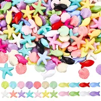 300Pcs 3 Styles Opaque Acrylic Beads