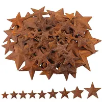 90Pcs 9 Styles Star Rust Iron Big Pendants