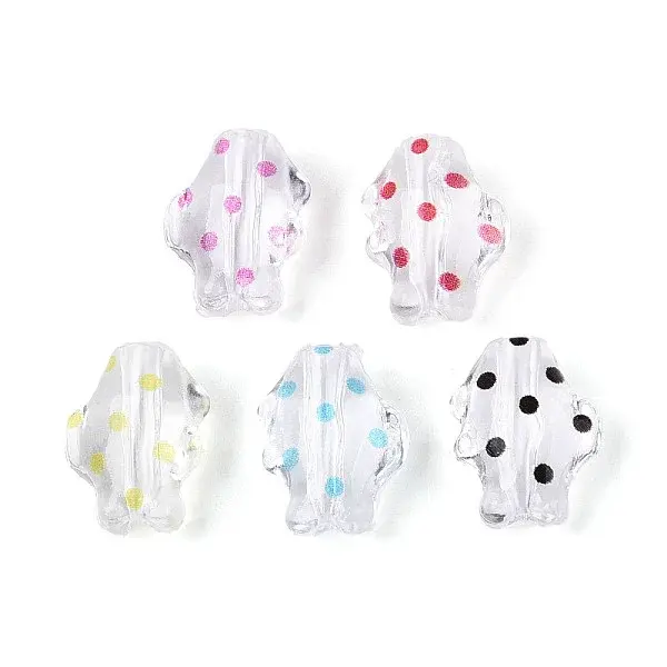 Printed Transparent Acrylic Beads