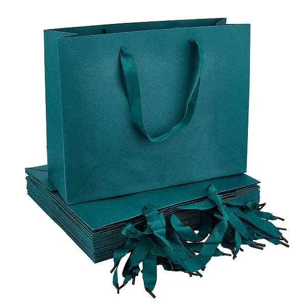 Paper Candy Gift Storage Pouches with Ribbon Handle