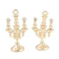 Brass Micro Pave Cubic Zirconia Pendants