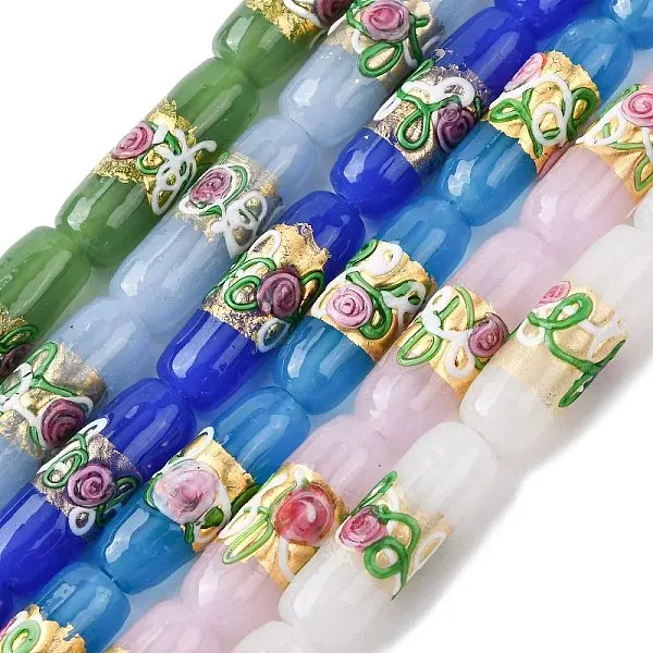 Handmade Foil Glass Beads
