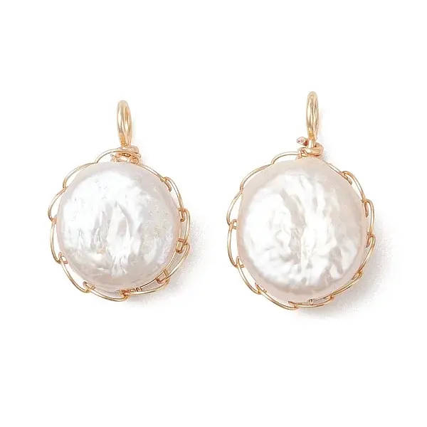 Natural Keshi Pearl Pendants