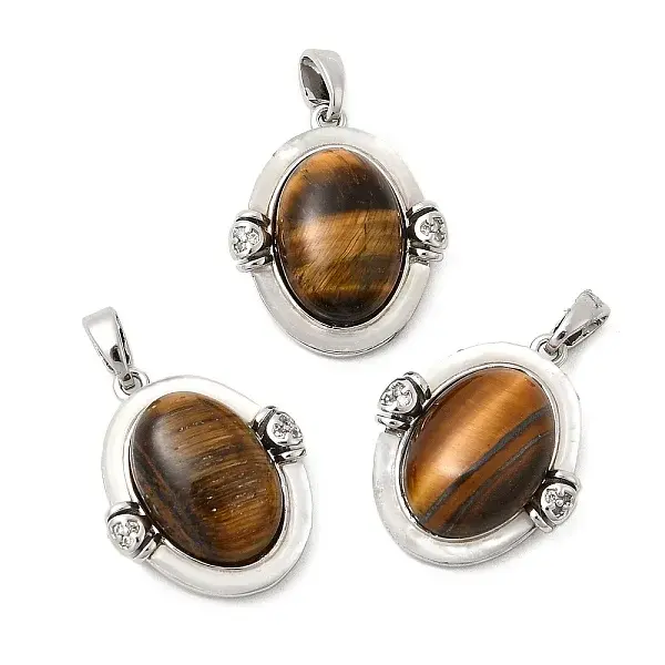 Natural Tiger Eye Pendants