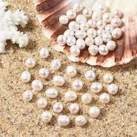 10Pcs Natural Cultured Freshwater Pearl Beads