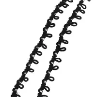 Polyester Braid Trims with Elastic Button Loops