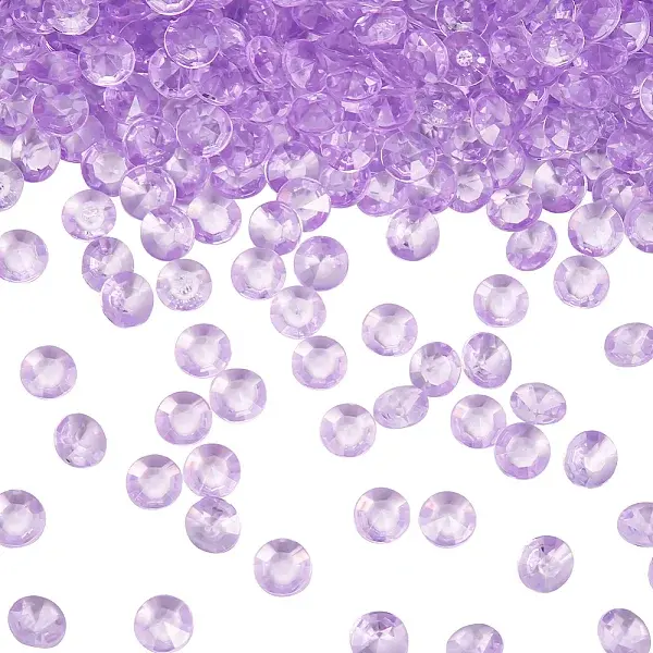 1000Pcs Acrylic Rhinestone Pointed Back Cabochons