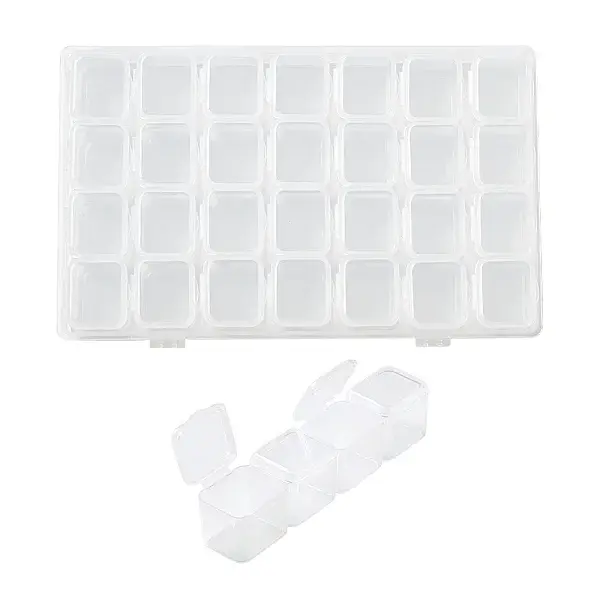 28 Grids Plastic Storage Containers