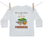 Boodyy Tričko s dlhým rukávom Keď vyrastiem budem právnička 104 (3-4 roky)