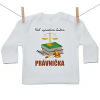 Boodyy Tričko s dlhým rukávom Keď vyrastiem budem právnička 104 (3-4 roky)