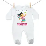 Boodyy Overal Keď vyrastiem budem tenistka 56 (0-2 mesiace)