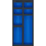 BGS Technic BGS 74363 Prázdná vložka do dílenského vozíku 1/3 se 7 odkládacími přihrádkami