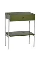 Nočný stolík Hübsch Noir 48 x 32 x 60 cm