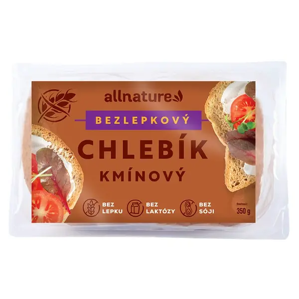 ALLNATURE Bezlepkový chlebík rascový 350 g