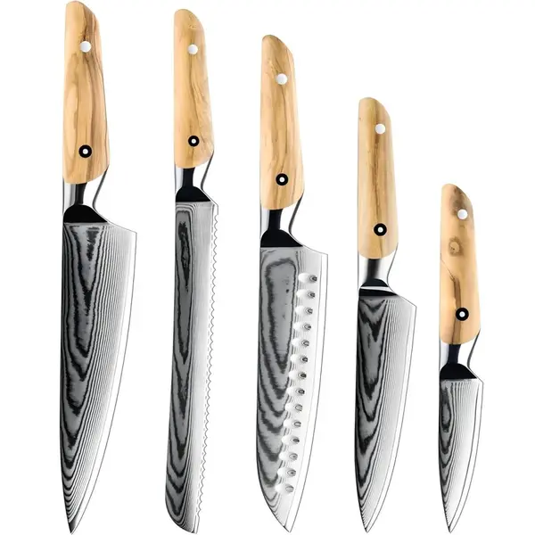 Sada damaškových kuchynských nožov - H38064