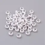 Acrylic Horizontal Hole Letter Beads