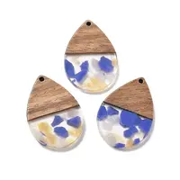 Resin and Walnut Pendants