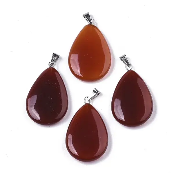 Natural Carnelian/Red Agate Pendants