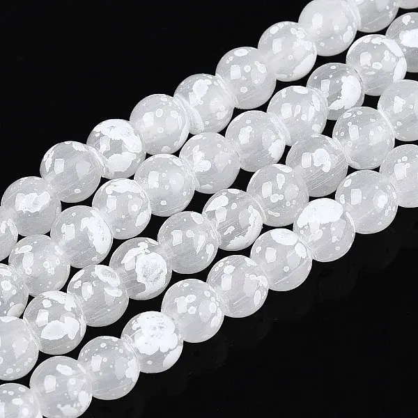 Baking Paint Glass Beads Strands