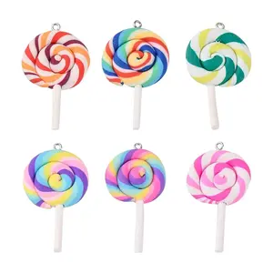 Handmade Polymer Clay Big Pendants