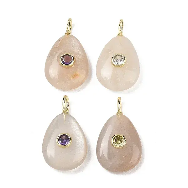 Natural Grey Moonstone Pendants