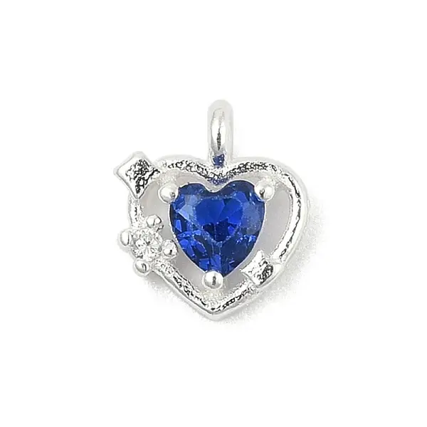 925 Sterling Silver Micro Pave Cubic Zirconia Pendants