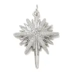 Brass Micro Pave Cubic Zirconia Pendants