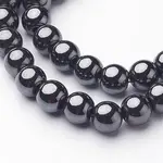 1 Strand Grade AAA Non-Magnetic Synthetic Hematite Round Beads Strands