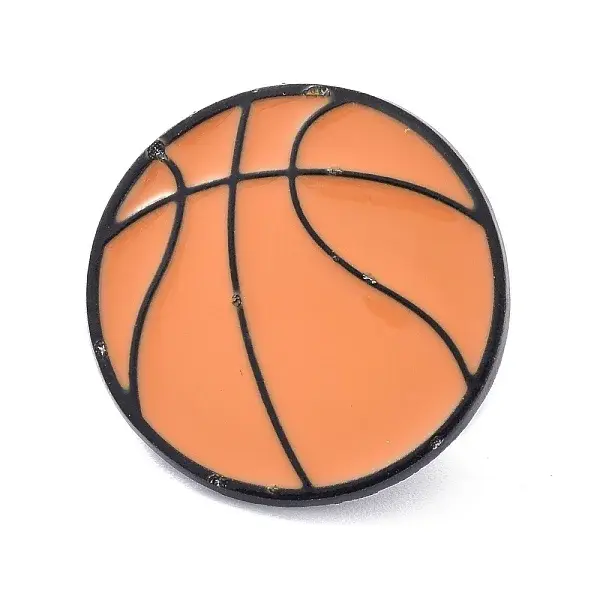 Basketball Alloy Enamel Brooch
