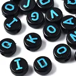 Opaque Black Acrylic Beads
