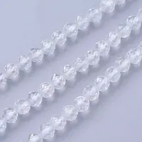 Natural White Topaz Beads Strands