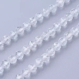 Natural White Topaz Beads Strands