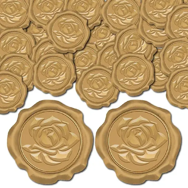 100Pcs Adhesive Wax Seal Stickers
