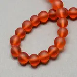 Baking Paint Transparent Glass Bead Strands
