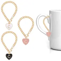 9Pcs 3 Colors Alloy Enamel Pendant Decorations