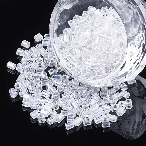Two Cut Glass Seed Beads