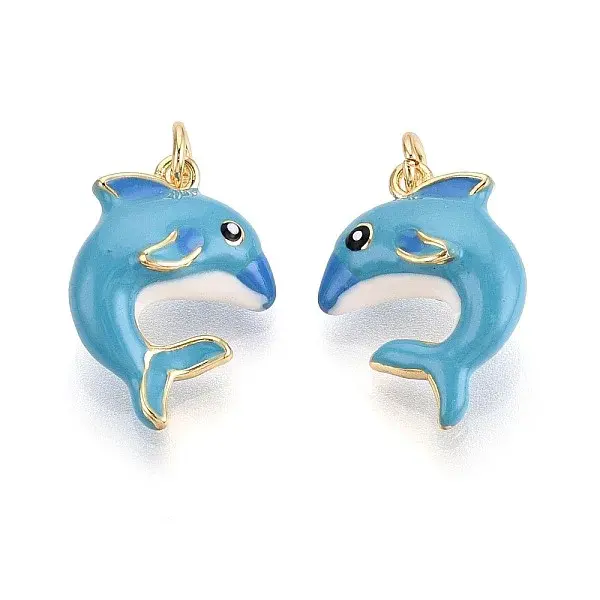 Brass Enamel Pendants