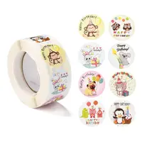 Birthday Themed Pattern Self-Adhesive Stickers