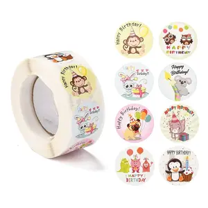 Birthday Themed Pattern Self-Adhesive Stickers